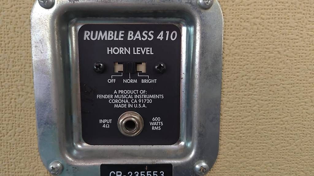 Fender Amplificatori: FenderRumble Bass Full Stack 1997 "Blonde" – Usato da Schlieren venduto da Basscenter 5