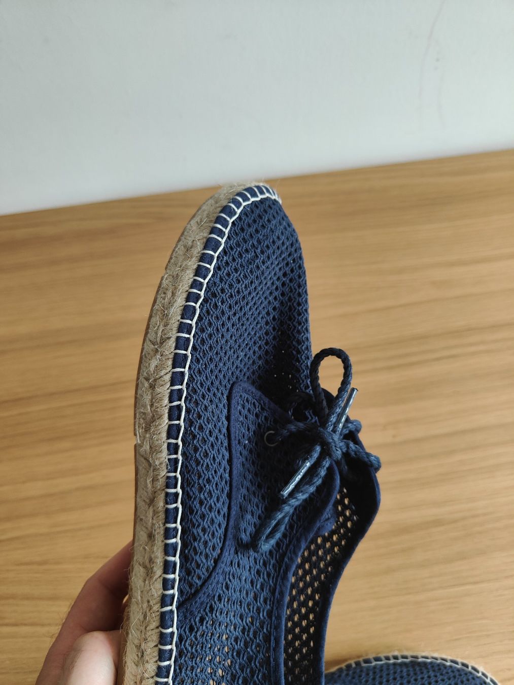 Herrenschuhe: schöne blaue Schnür-Espadrilles, 43 – Gebraucht aus Olten von Gegendiekultur 6