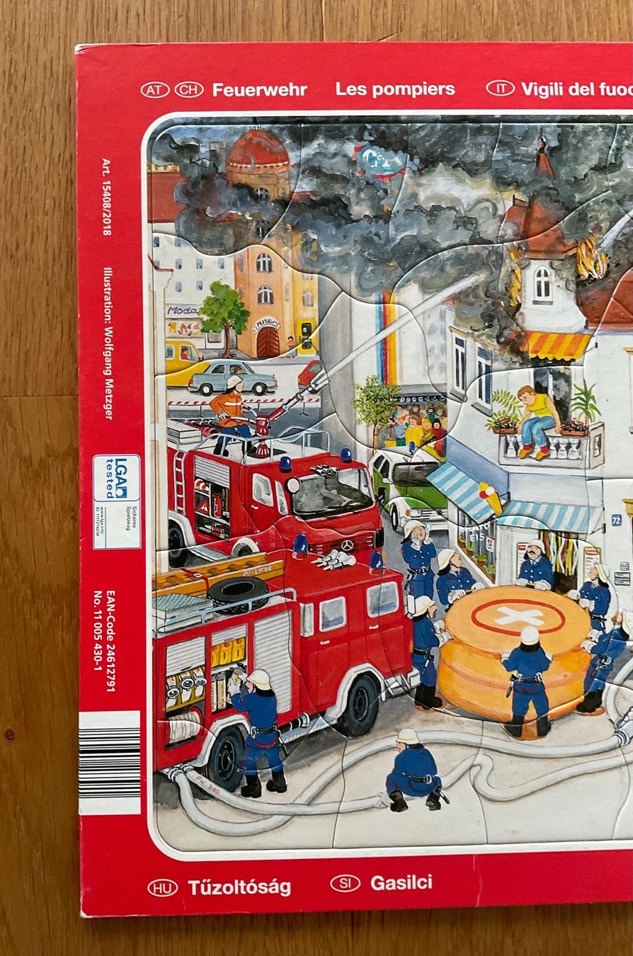 Puzzle: 2  Puzzle, 3+, Feuerwehr/Polizei – Usato da Niederteufen venduto da sicmu 5