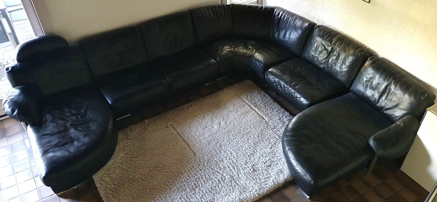 Sofas: Ledersofa in Schwarz – Gebraucht aus Mühlethurnen von RoRy3127 2