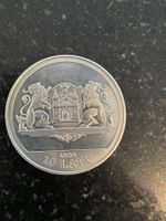 Lettland Silver 10 Latu 1998