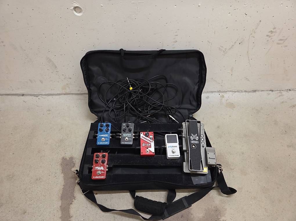 Strumenti musicali: Komplettes Pedalboard mit Patchkabel – Usato da Zürich venduto da TheRoyal