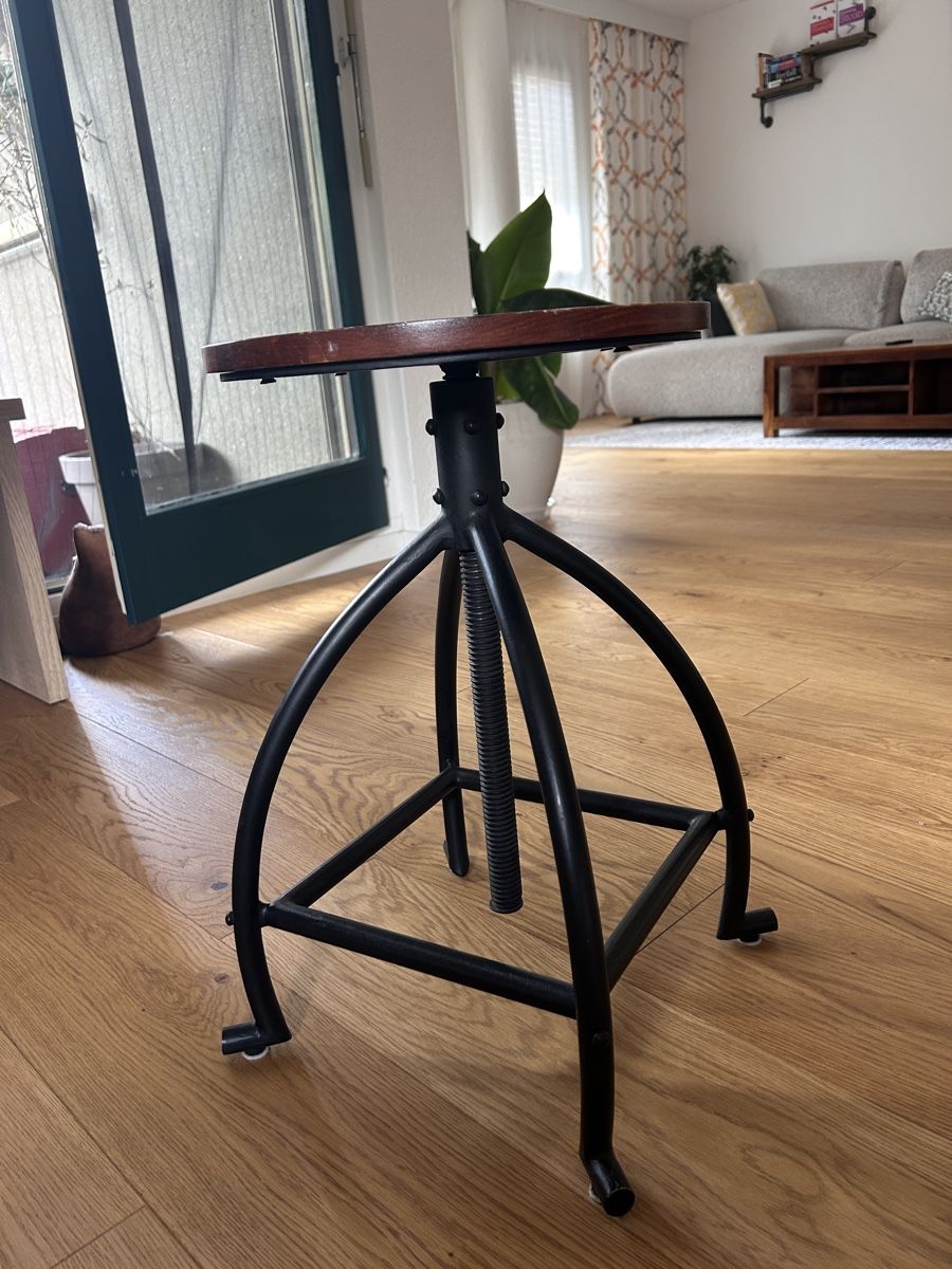 Maisons du monde Sgabelli: 2x Maisons du monde Solid mango wood Tabouret industrial – Nuovo (secondo la descrizione) da Schlieren venduto da dev_fg59 1