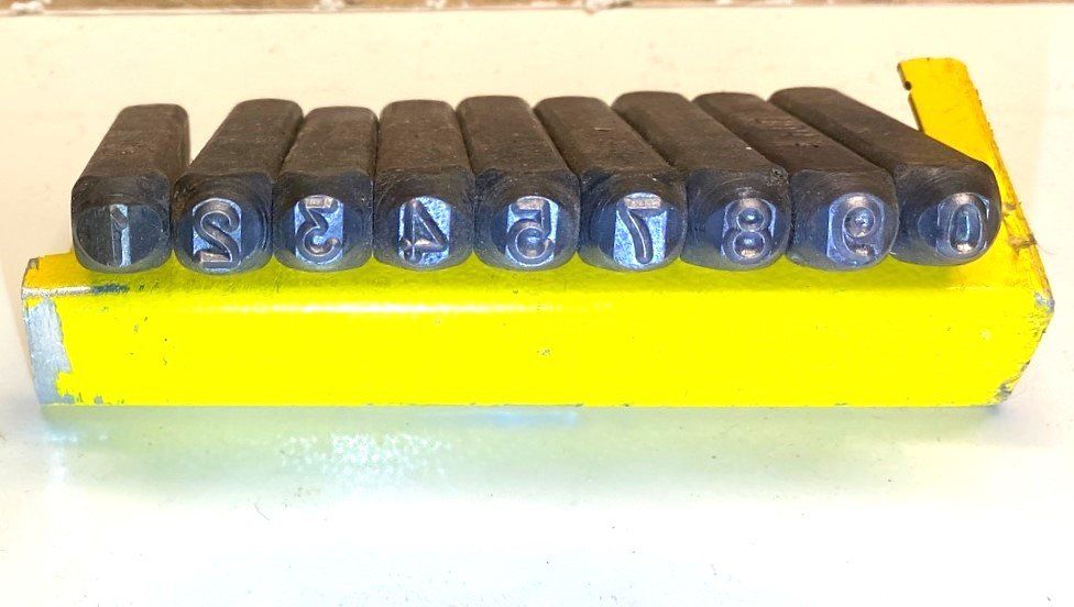 Kukko Schlagzahlensatz 330 9-teilig Zahlen 0 - 9 Schrifthöhe 1 Mm In Kunststoffbox - Foto 5