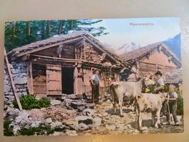 Gelaufene Foto-Karte mit mit Ziffermarke 1907