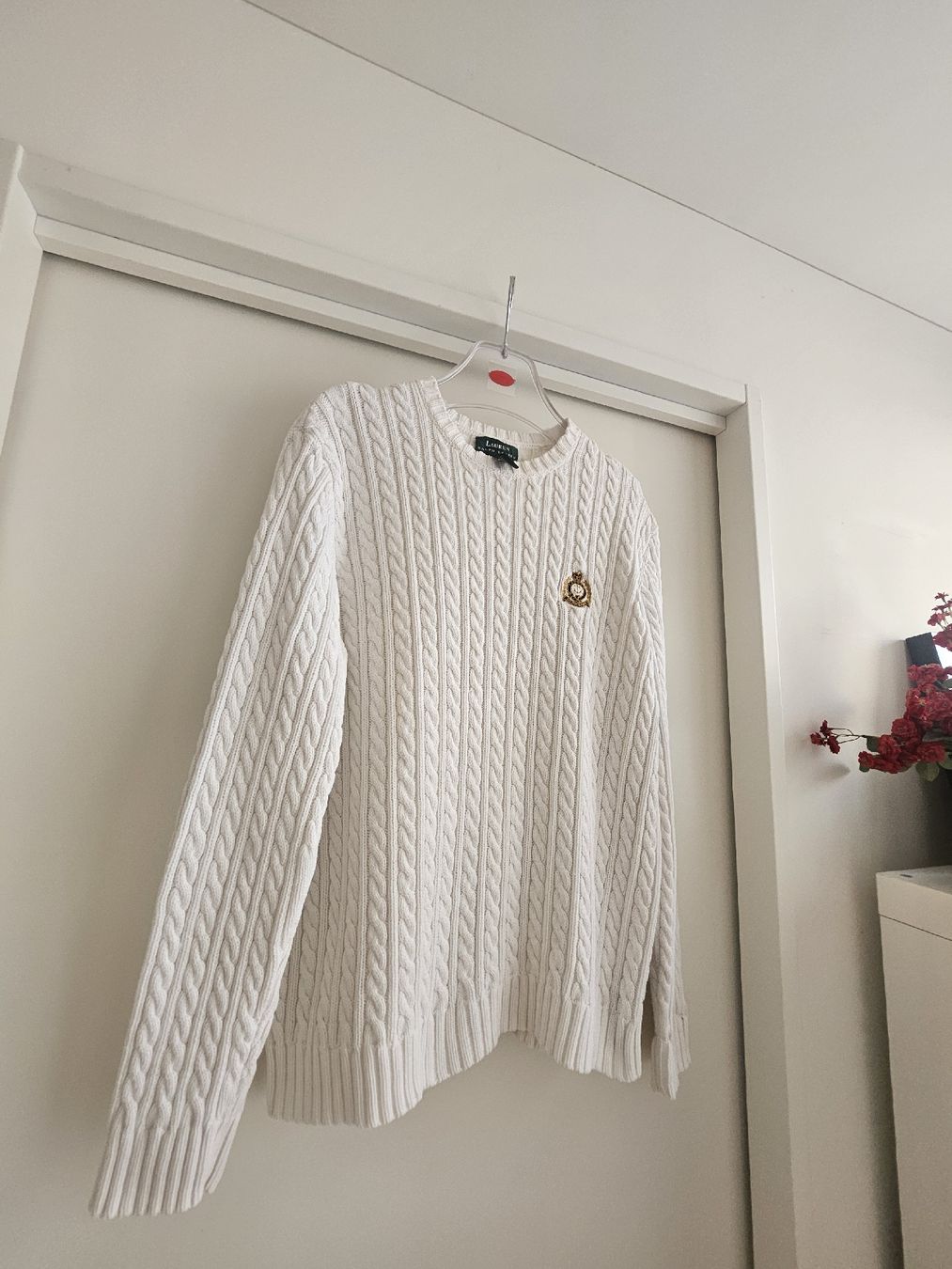 Ralph Lauren Maglioni & Felpe: Ralph Lauren Classic Cable Knit Jumper, Size L – Usato da Kilchberg ZH venduto da Thrift_Shop 1