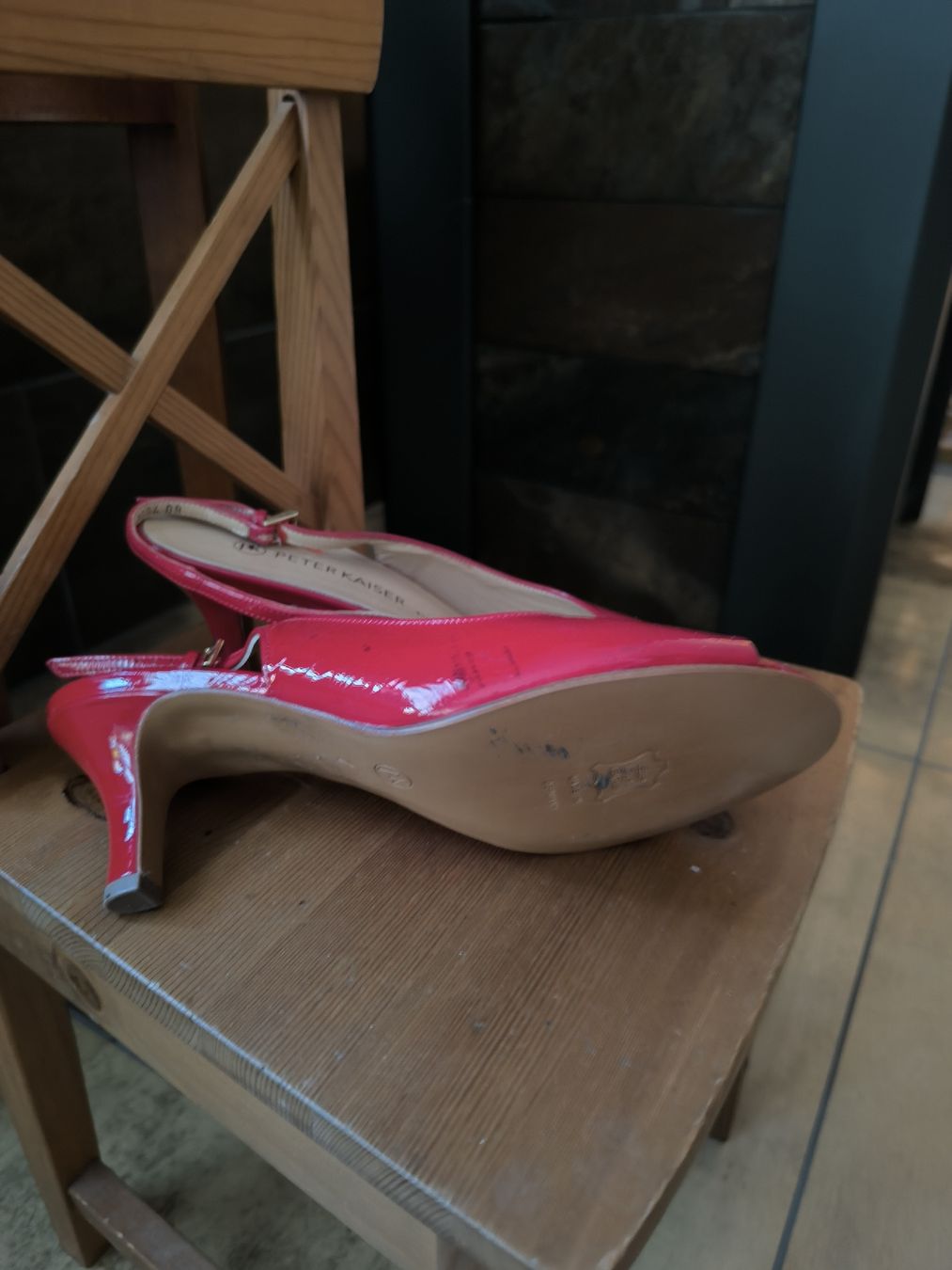 Kaiser Damenschuhe: Damenschuhe Peter Kaiser Slingpumps Lack rot Gr. 40 – Gebraucht aus Hölstein von fam_y9yz 2