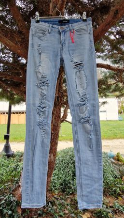 Skinny Hose Risse/Stretch, Tally Weijl, Gr.XS, fast neu