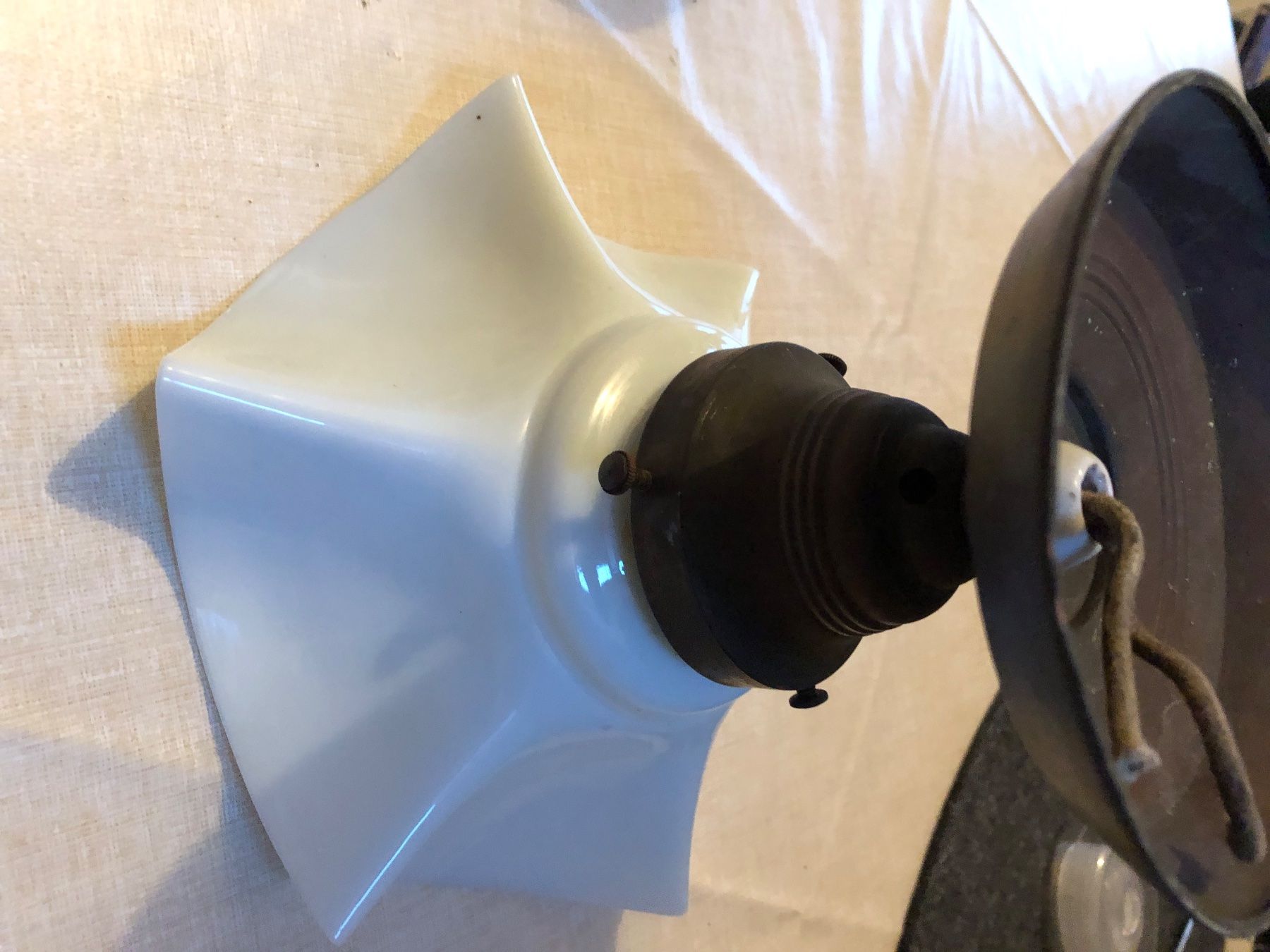 Lampadari & plafoniere: Lampe mit Sockel, 2 gleiche, antik – Usato da Niederurnen venduto da Guste 3