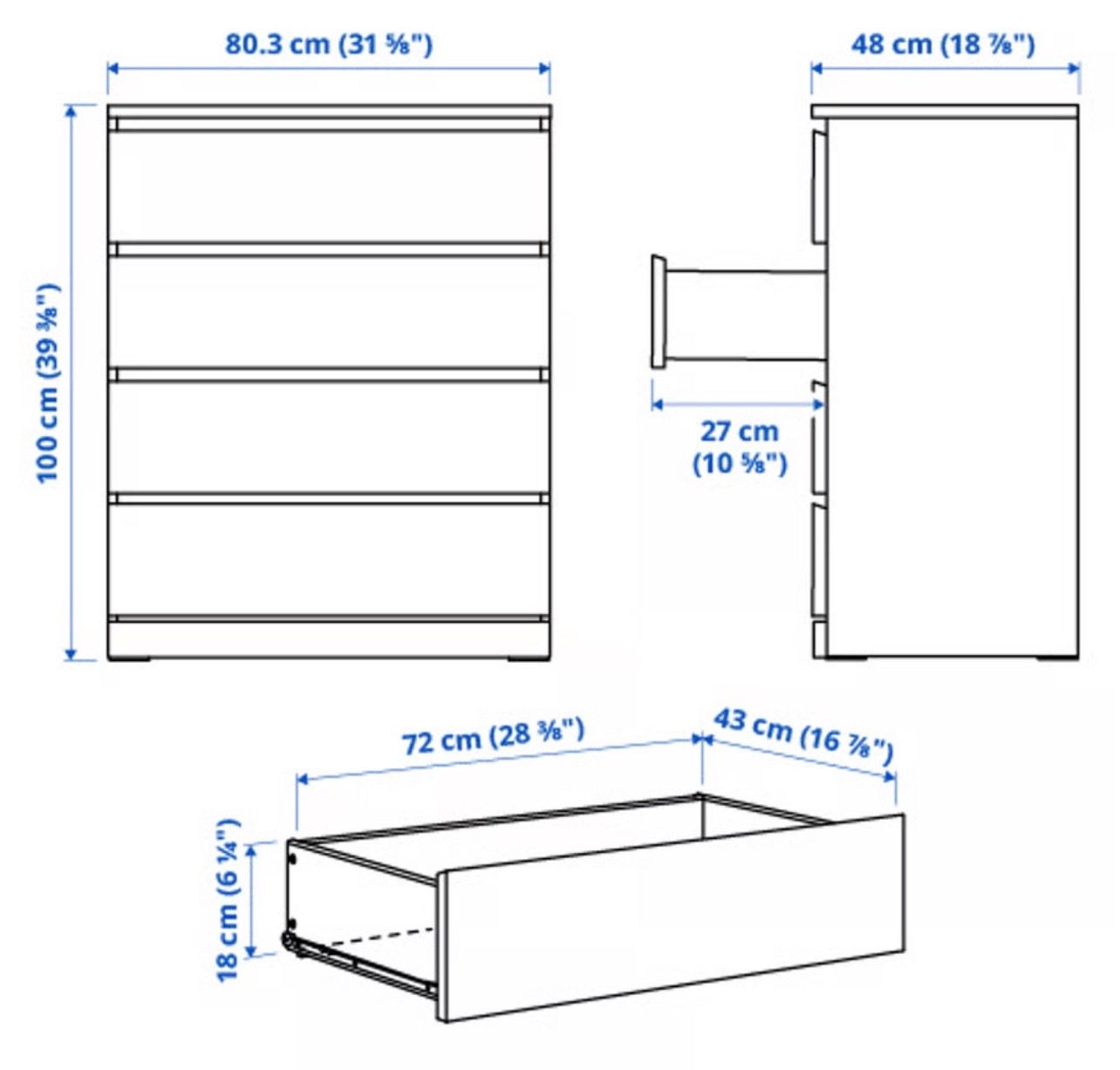 Ikea Cassettiere: lots de 3 meubles ikea de rangement – Usato da Monthey venduto da gde_jbv8 2