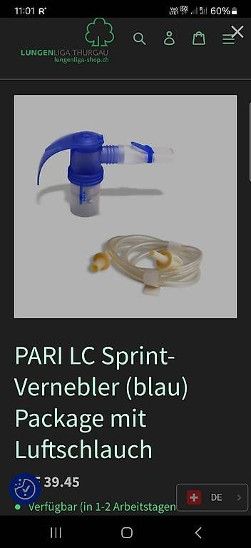 Medizinische Geräte: Inhalationsgerät Pari Turbo Boy SX – Gebraucht aus Müllheim Dorf von fetho 4