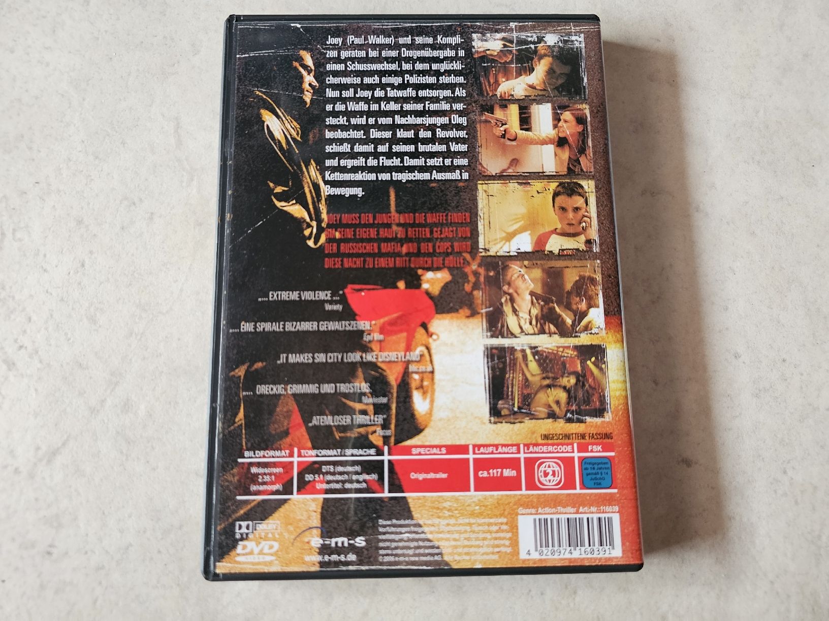 Tutti i DVDs: Running Scared    (Paul Walker) – Usato da Schneisingen venduto da backstore24 1