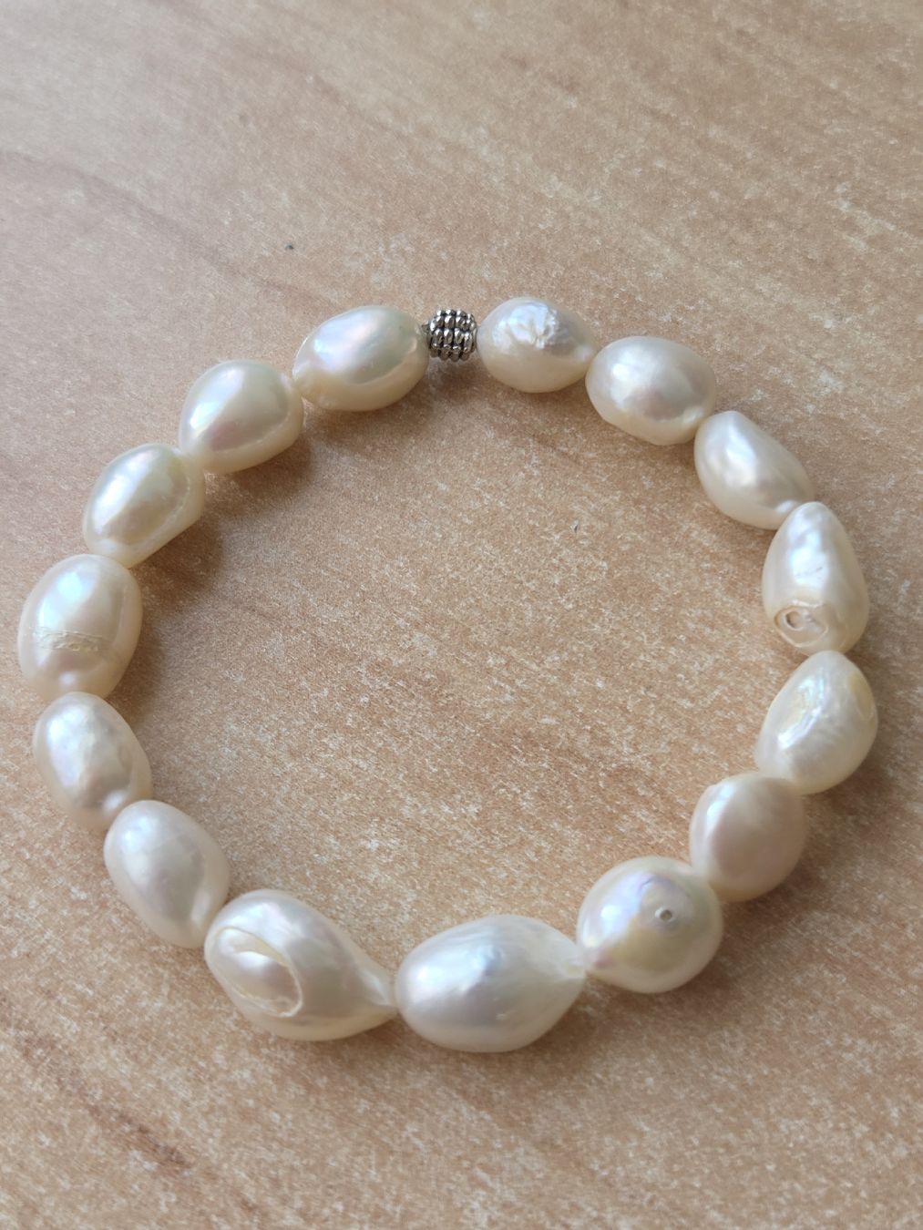 Bracciali & Braccialetti: Süsswasser Perlen Elastarmband bis 20cm passend – Nuovo (secondo la descrizione) da Winterthur venduto da katzen07