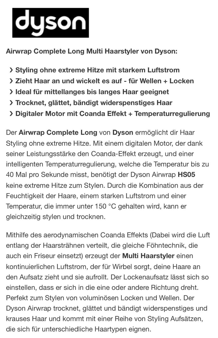Dyson Asciugacapelli: Dyson Airwrap Haarstyler blau kupfer – Usato da Nottwil venduto da CandyCaty 3