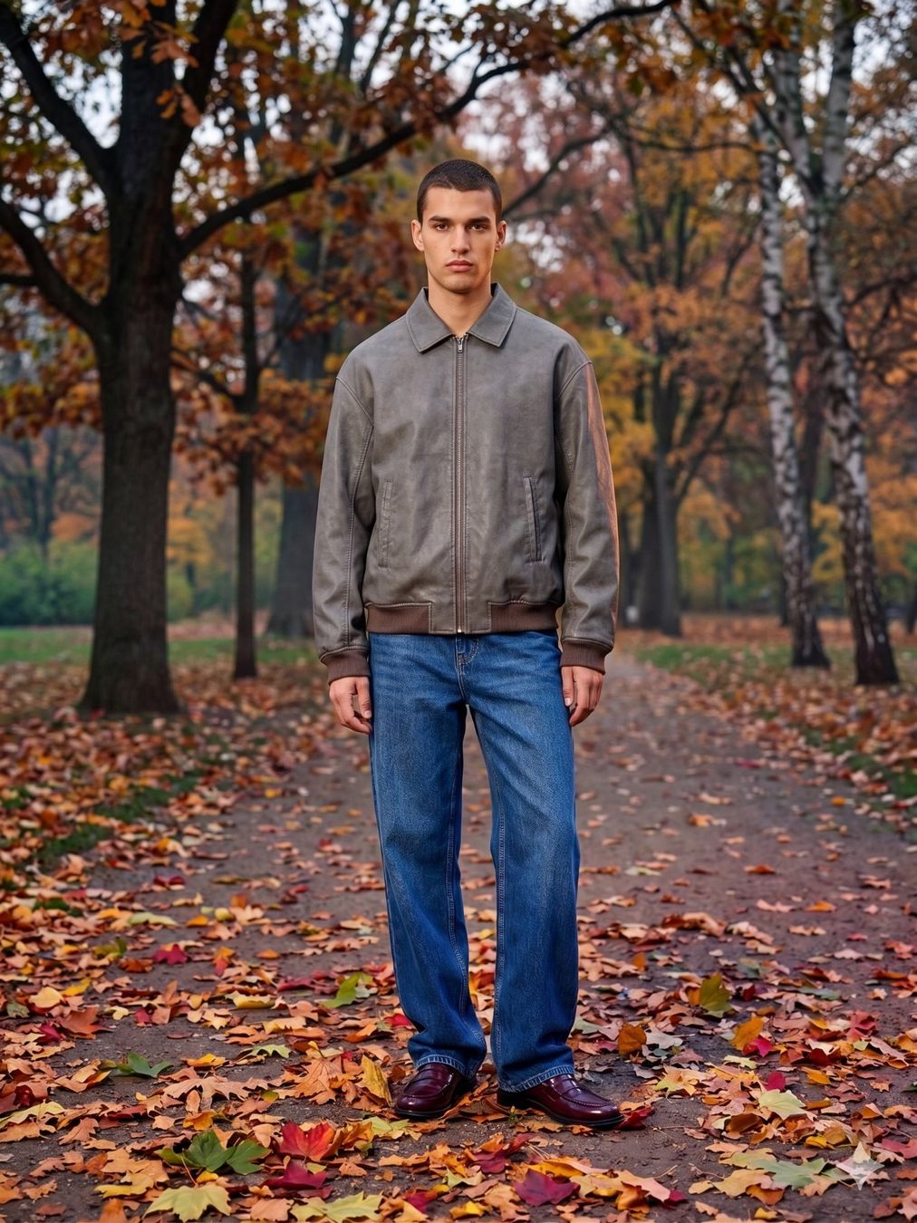 Bershka Giacche: Lederjacke grau vintage – Usato da Burgdorf venduto da Roman.Bichsel