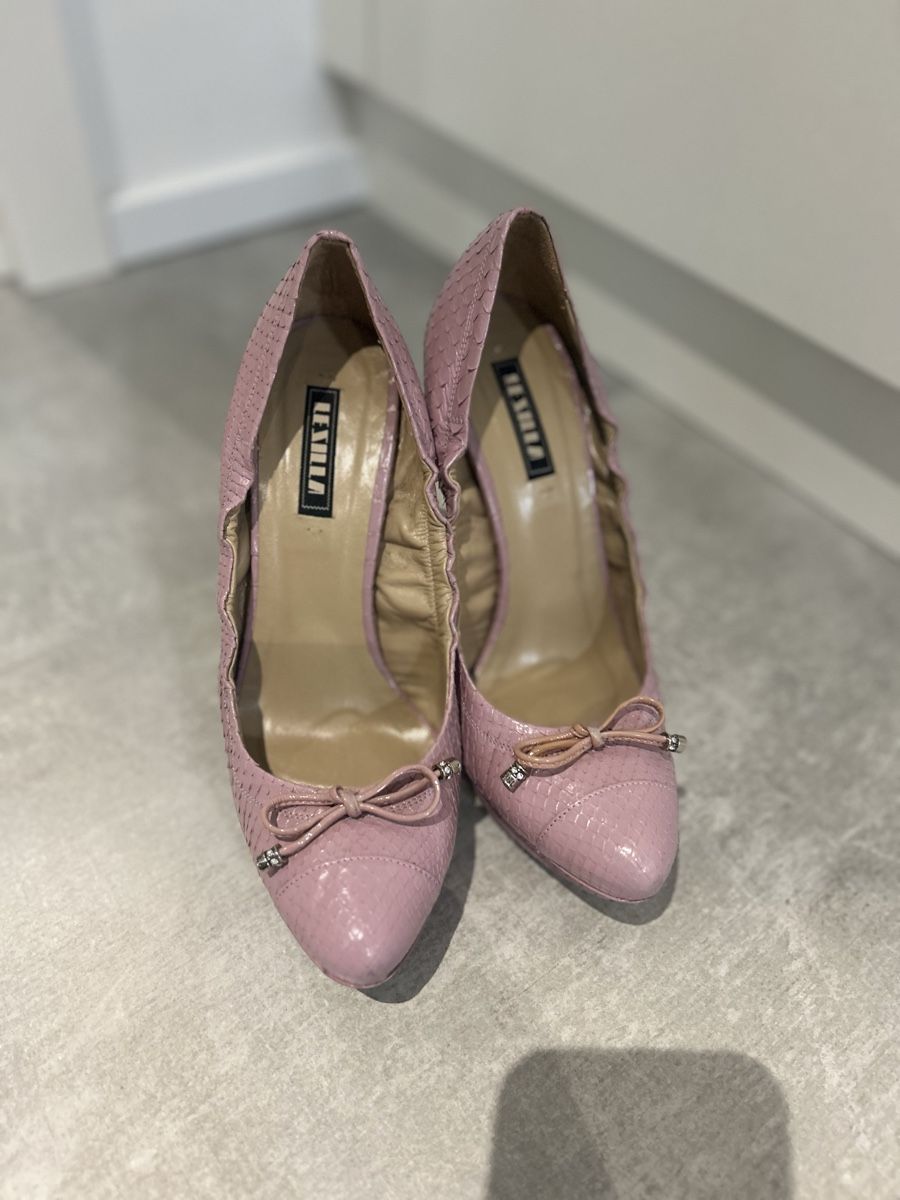 Damenschuhe: Pink le Silla python High Heels, Size 37½ – Neu und originalverpackt aus Veyrier von aliyag