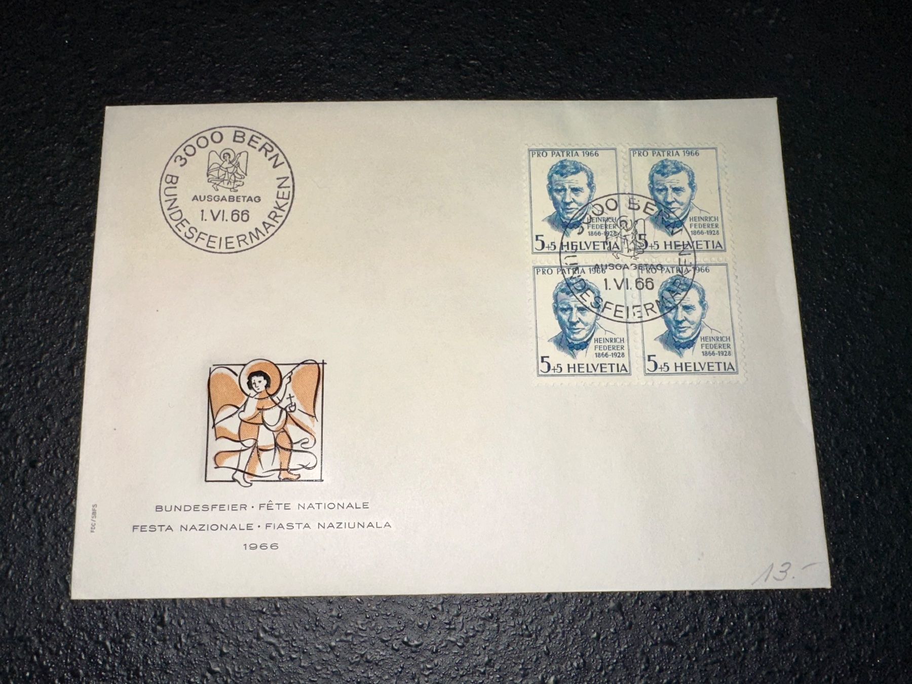 Tutti i francobolli: FDC 1966 Pro Patria Ersttagumschlag – Usato da Stettfurt venduto da 2442