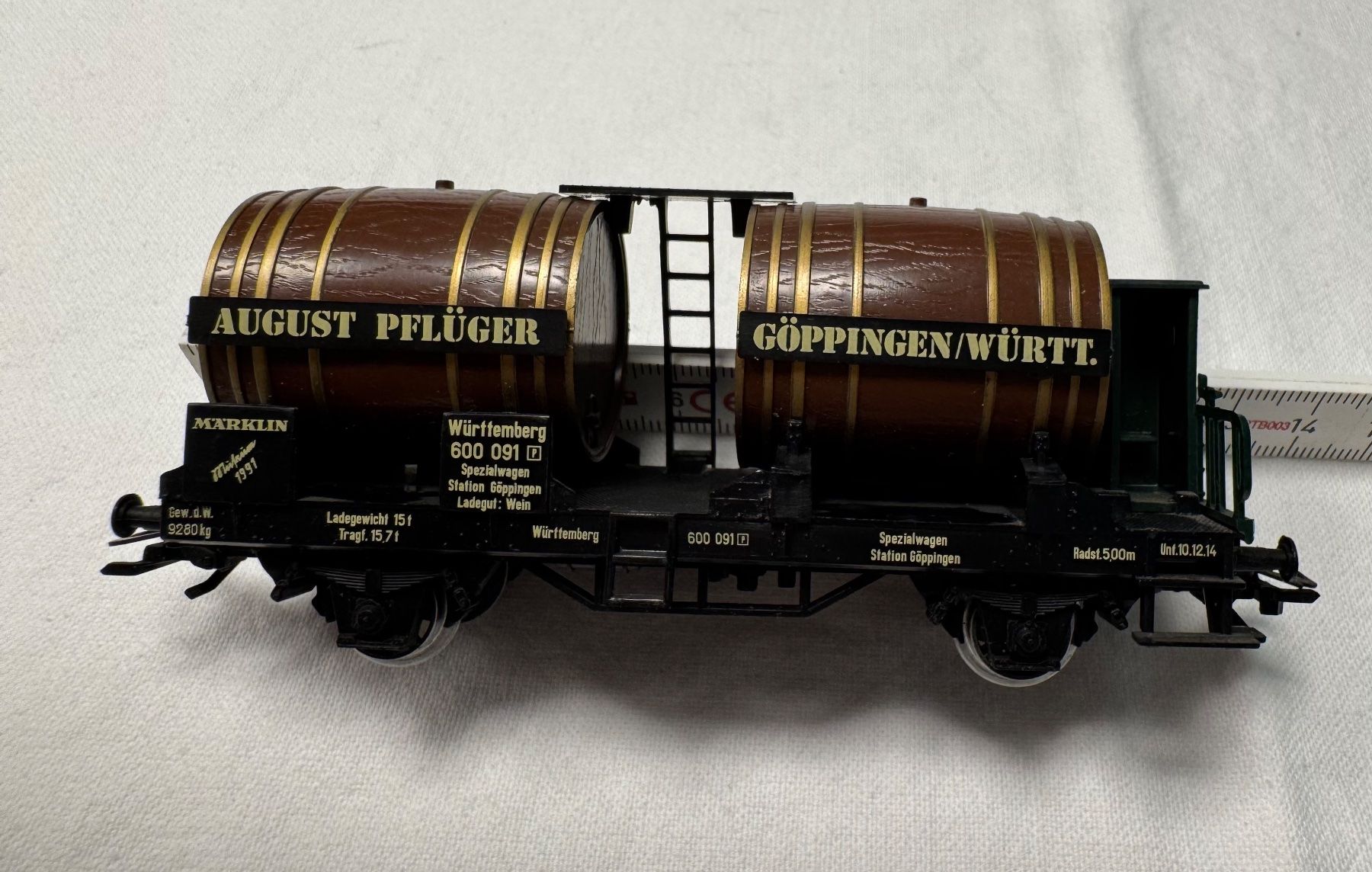 Lima Modellini di ferrovie: Lima 4 Weintransportwagen Spur H0 – Usato da Wettingen venduto da 1coni1 2