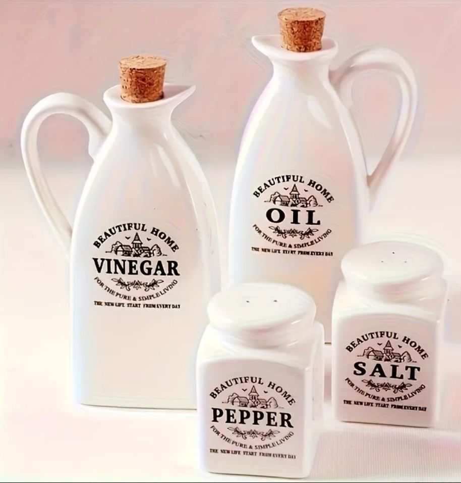 Set di piatti: 4-teiliges Menage, Keramik – Nuovo e nell'imballaggio originale da Grosshöchstetten venduto da Chaotik-Reptil 1