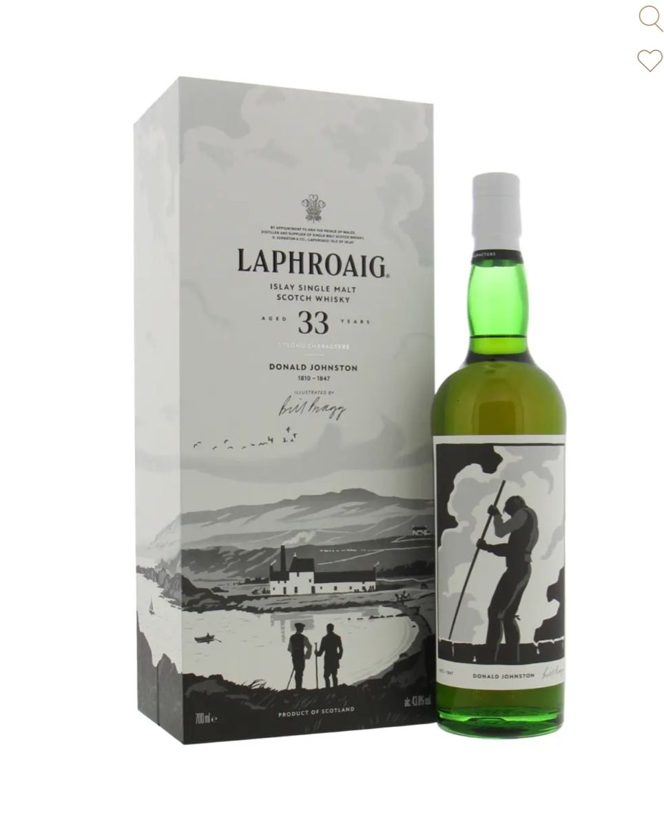Laphroaig Bevande alcoliche: Laphroaig 33 Jahre Strong Characters 2024, Chapter One – Nuovo e nell'imballaggio originale da Wiesendangen venduto da whiskyandwine