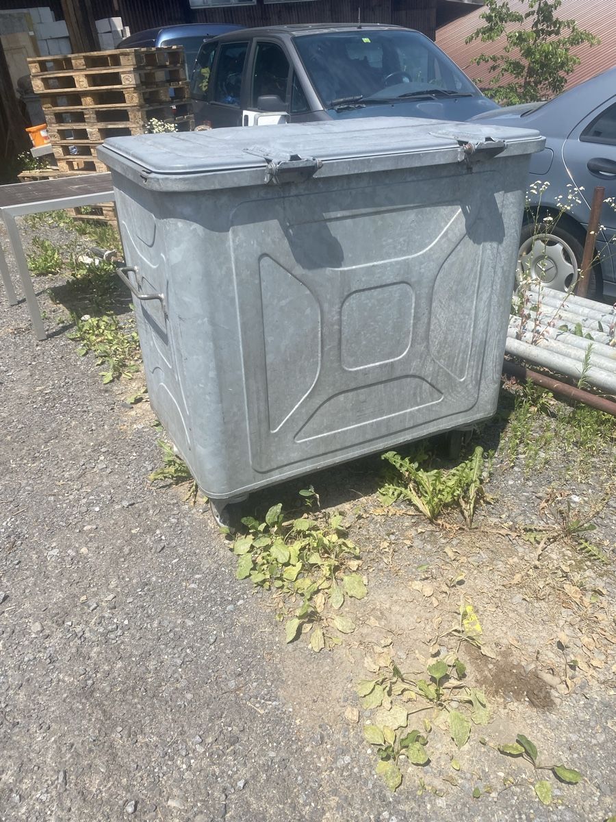 Altro per Ufficio & Commercio: Grosser Abfallcontainer Metall mit Rollen Gebraucht – Usato da Menzingen venduto da Edelmuni7 1