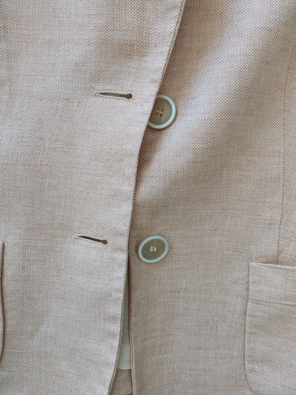 Strenesse Giacche: Strenesse Blazer Gr. 36 Beige Rosa Leinen – Usato da Rieden AG venduto da juliarieden 3