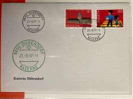 Schweiz 1997 Feldpostbrief Kaserne Dübendorf