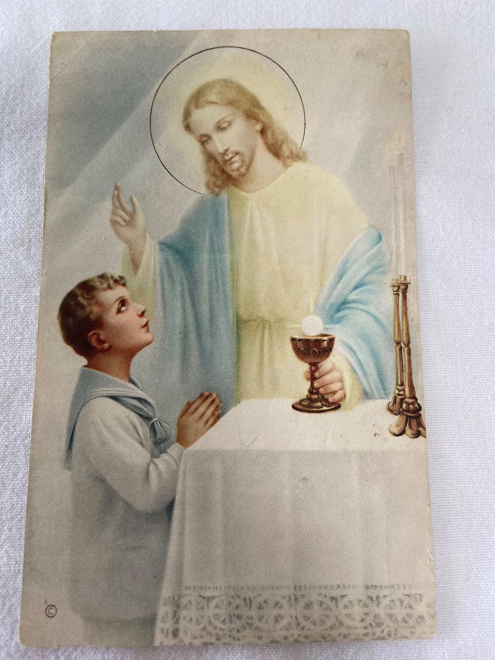 Foto & Immagini: Jesus Heiligenbild Andachtsbild Vintage Postkartengrösse – Usato da Luzern venduto da waterfront1