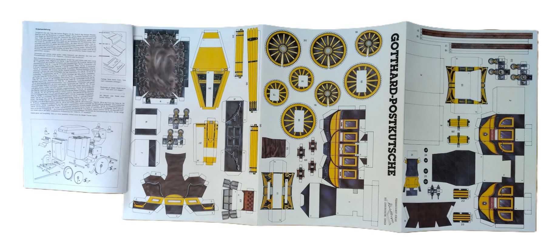 Kit bricolage: Bastelbogen / Gotthard - Postkutsche / 1. Auflage 1985 – Nuovo (secondo la descrizione) da Bellach venduto da JingleJerry 2