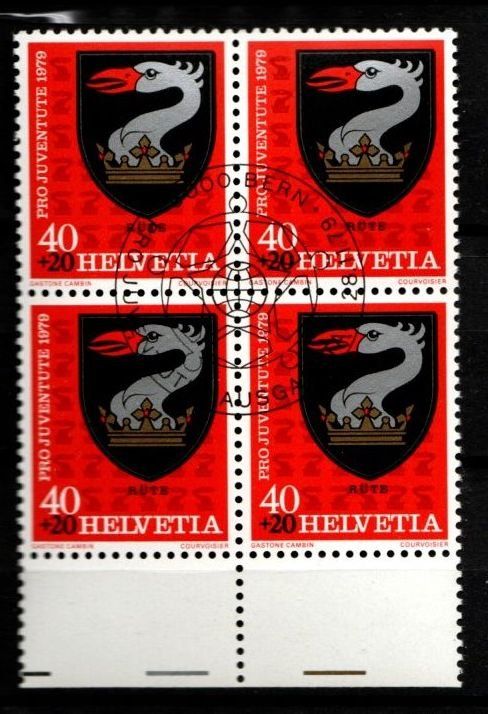 Tutti i francobolli: 1979 - PJ / Gemeindewappen - Rüte – Usato da Schaffhausen venduto da poststamp