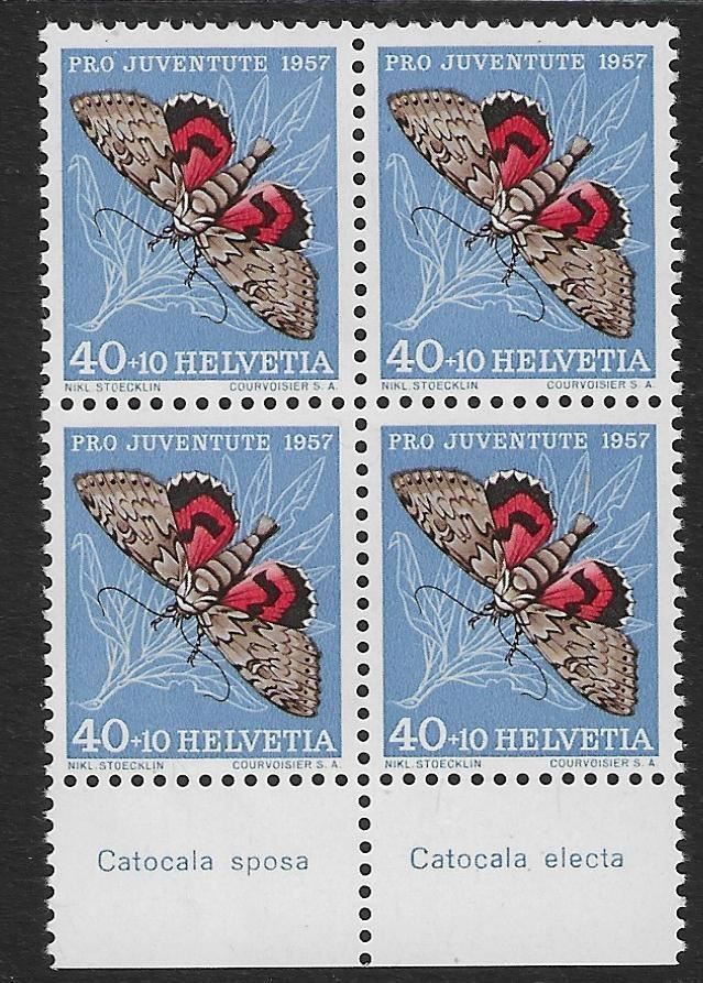 Tutti i francobolli: J172** MHN 1957 Viererblock postfrisch – Antico da Ettingen venduto da Kartenplanet