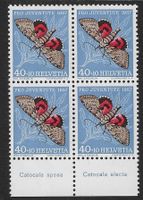 J172** MHN 1957 Viererblock postfrisch