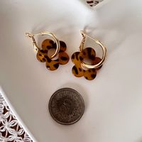 Boucles d'oreilles fantaisie fleurs