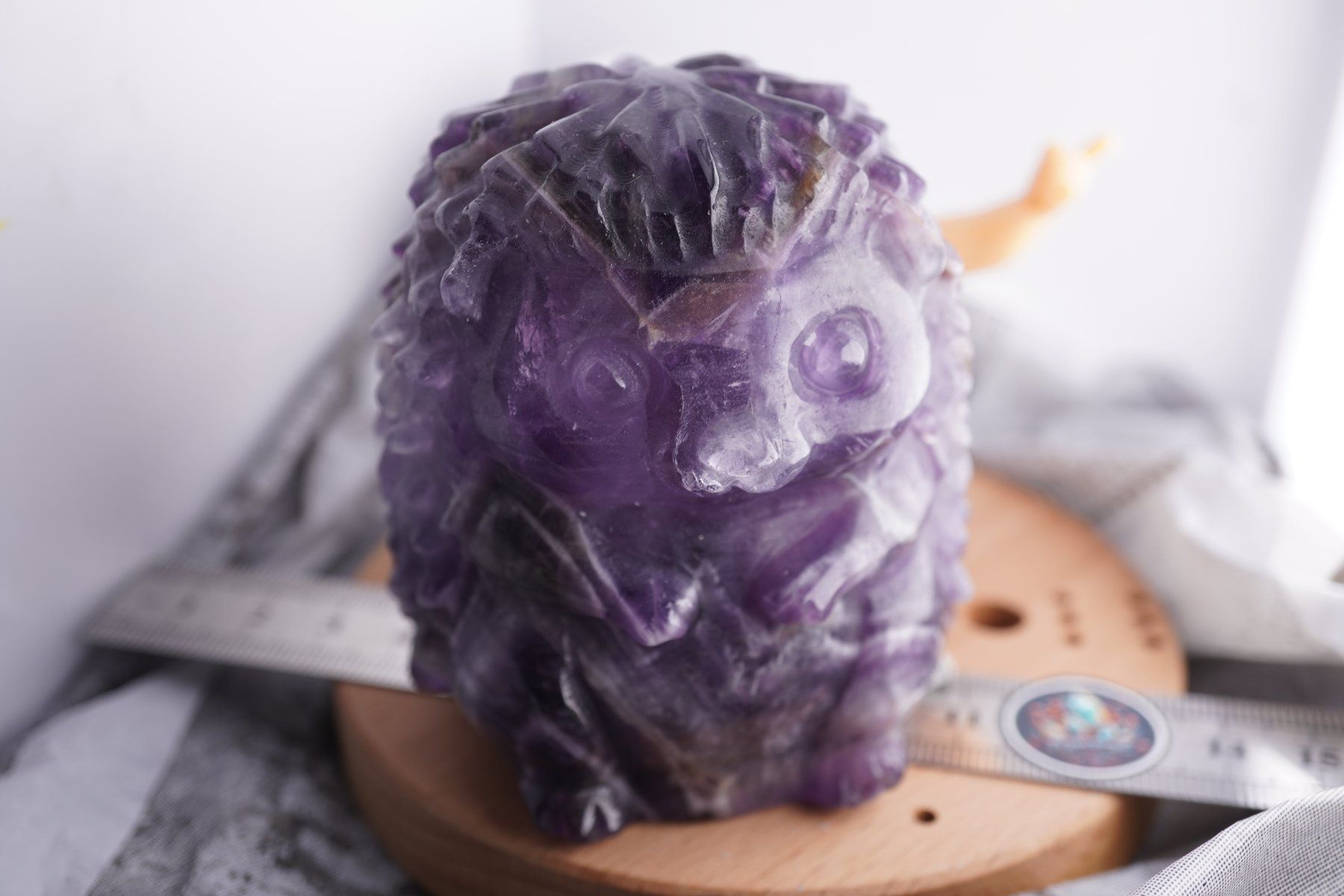 Mineralien & Heilsteine: Chevron Amethyst Igel  Mega Süss  7cm x6cm – Neu und originalverpackt aus Eschenbach SG von topstone 2