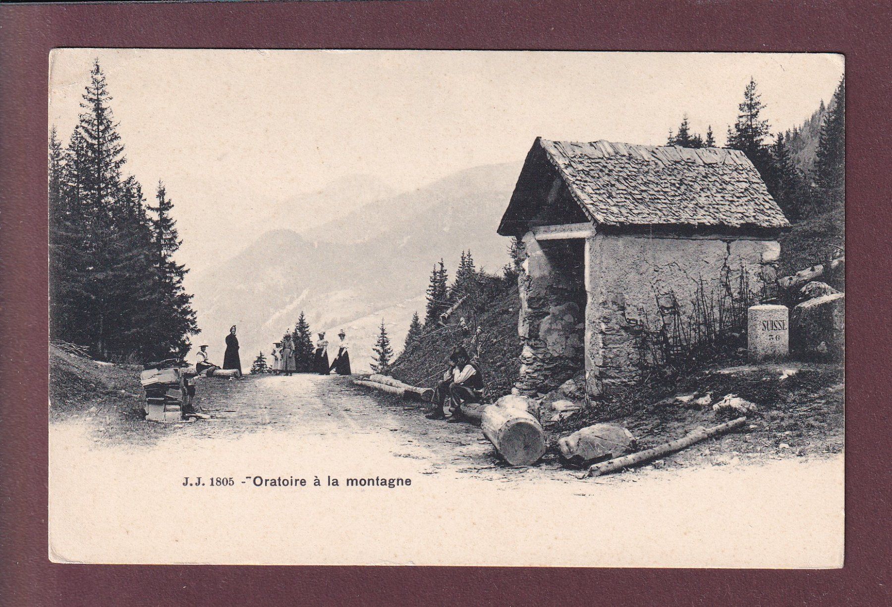 Cartoline postali: Oratoire à la MONTAGNE // pli d'angle // – Usato da Pully venduto da nicecards