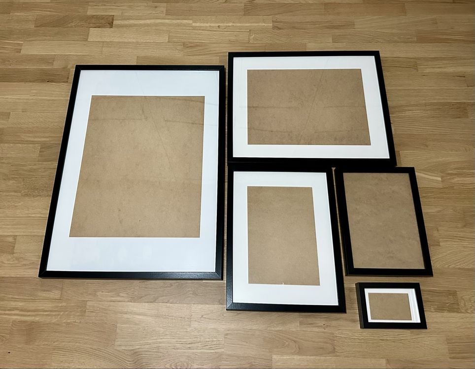 Ikea Ribba Bilderrahmen Set, schwarz, verschiedene Grössen. (Gebraucht ...
