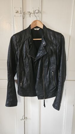 Blouson femme en cuir de mouton