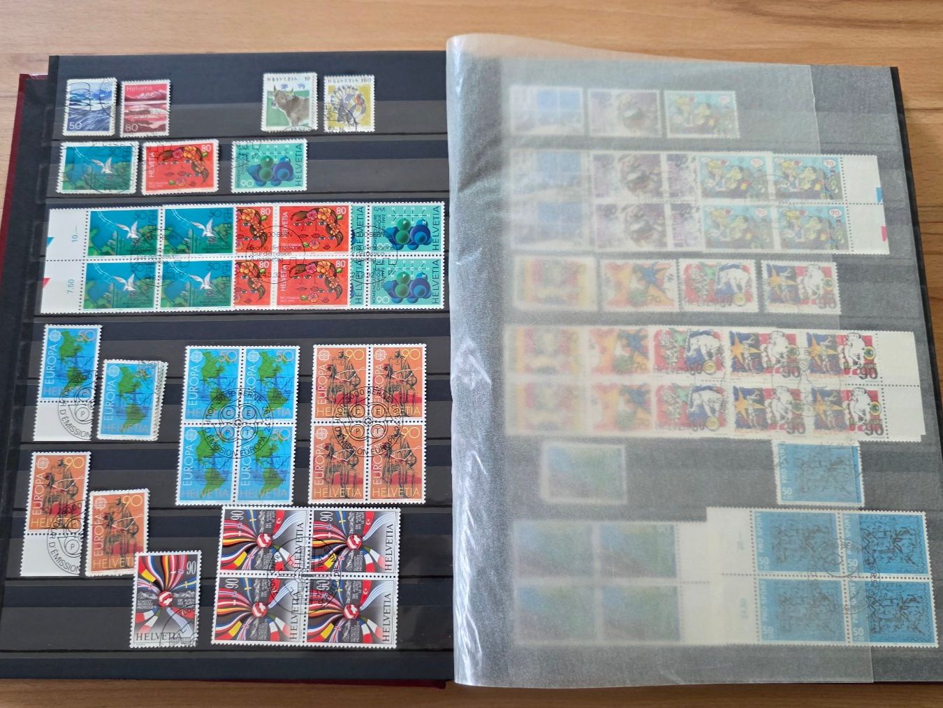 Alle Briefmarken: Briefmarkensammlung Schweiz in 3 Alben – Gebraucht aus Wettswil von Schnuebe 4