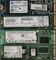 4x 128GB SSD Speicherlaufwerke verschiedene Marken