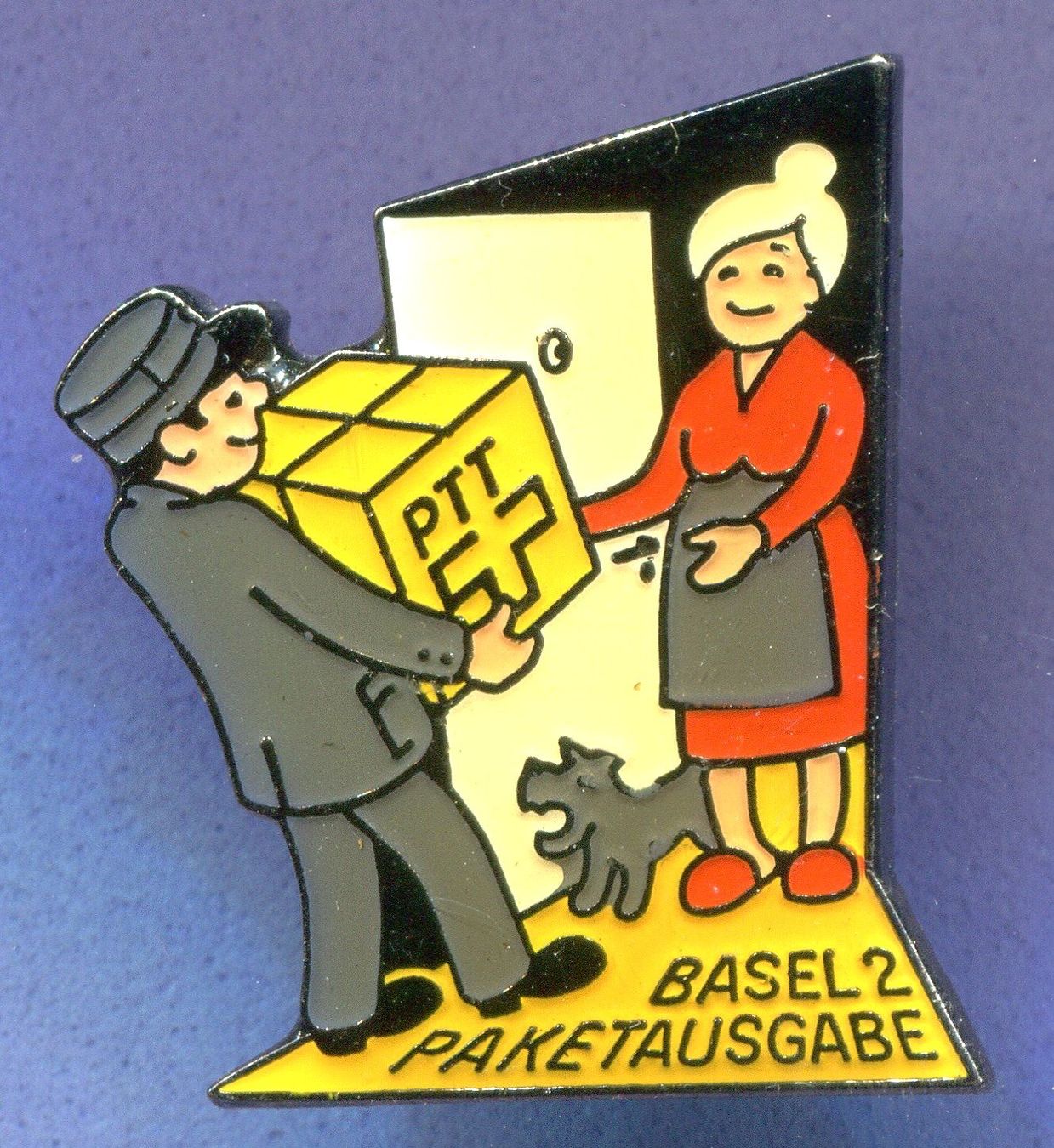 Plaketten & Abzeichen: PTT  Basel2 Paketausgabe – Gebraucht aus Winterthur von Sammleroase