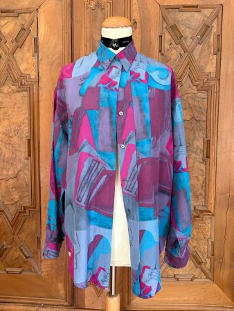 THE OLD EINHORN COMPANY Bluse 100% Seide, MADE IN SWISS