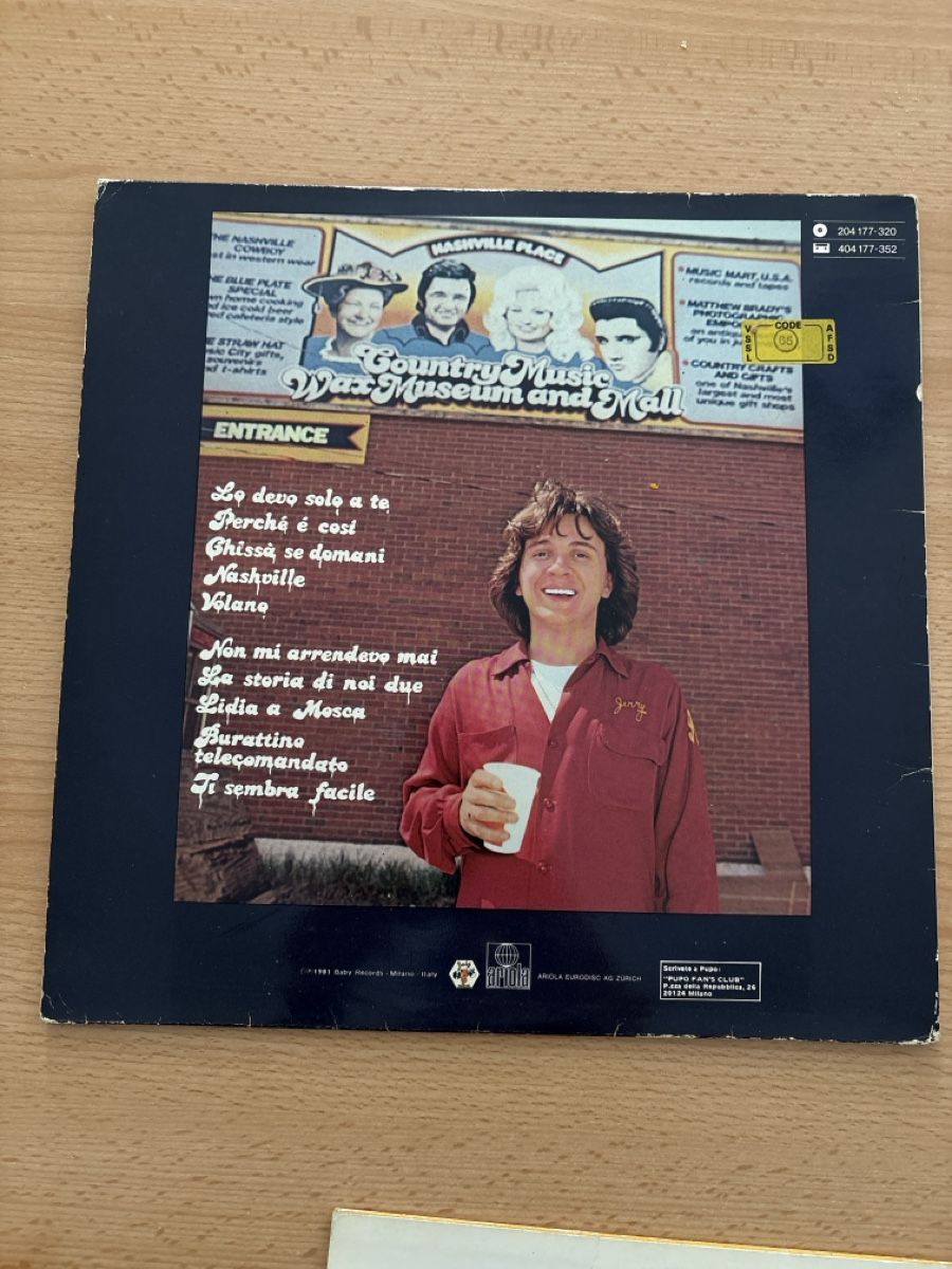 Dischi in vinile: Disque 33 tours italien – Usato da La Chaux-de-Fonds venduto da tuoro25 4