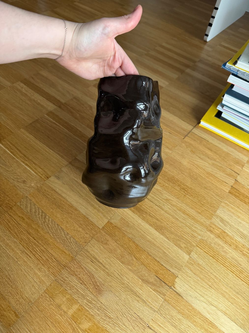 Vasen & Gefässe: Brown Ceramic Vase Lucius Ceramics handmade – Gebraucht aus Fribourg von mariedw 1