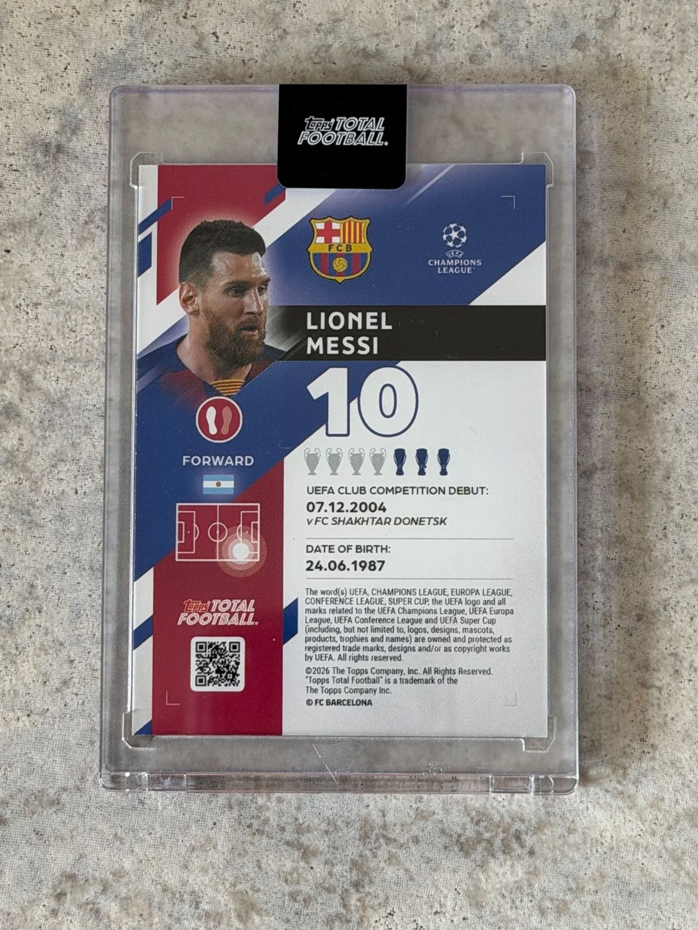 Topps Carte collezionabili: Lionel Messi 91/99 - Topps TTF First Class – Nuovo e nell'imballaggio originale da Kaiseraugst venduto da 420n 1