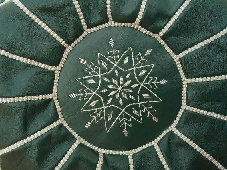 Divani: Pouf  Marocain en Cuir de Marrakech – Nuovo (secondo la descrizione) da cournillens venduto da Haronn 2