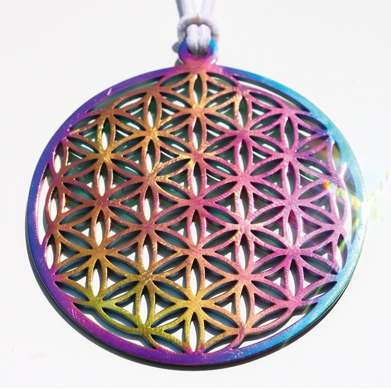 Tutte le decorazioni: Schutzbild - Blume des Lebens Regenbogen – Nuovo e nell'imballaggio originale da Mauren venduto da Yeelen 1