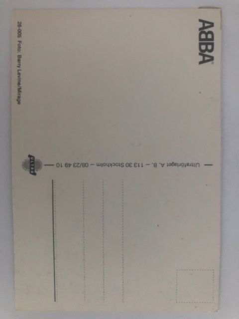 Cartoline postali: ABBA Originale Postkarte, selten – Nuovo (secondo la descrizione) da Spreitenbach venduto da Esprit20 1