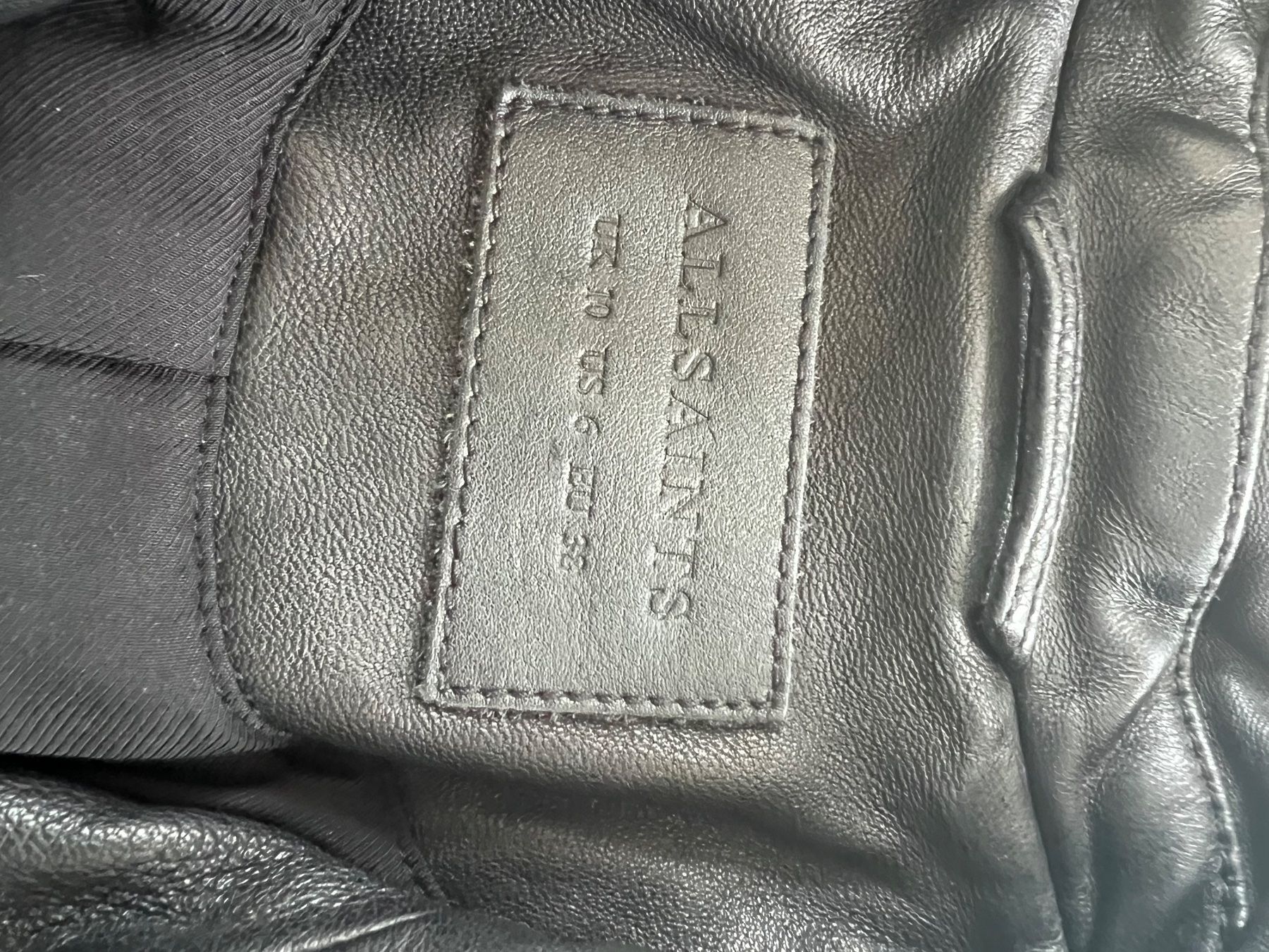 Giacche: All Saints Lederjacke in Schwarz – Usato da Port venduto da lau_pdf5 3