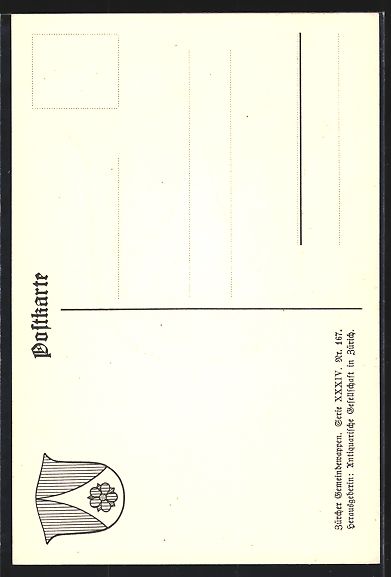 Cartoline postali: Birmensdorf, Wappen mit roter Rose – Usato da Berlin venduto da bartko-reher 1
