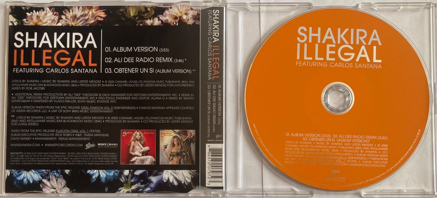 CDs: SHAKIRA - FEATURING CARLOS SANTANA - ILLEGAL – D'occasion à Poliez-Pittet par Newtown-Records 1